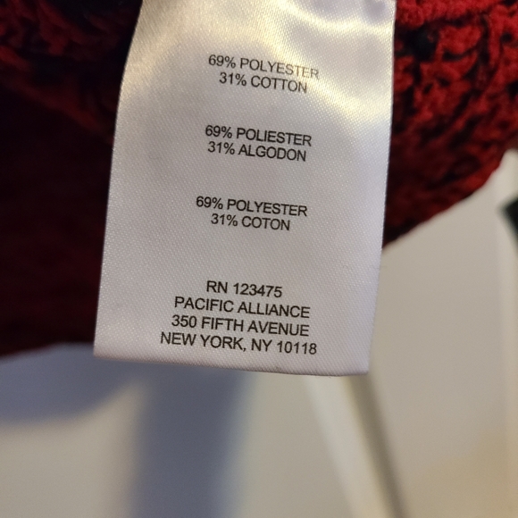 JONES NEW YORK RED SWEATER - SIZE 1X - Picture 7 of 7